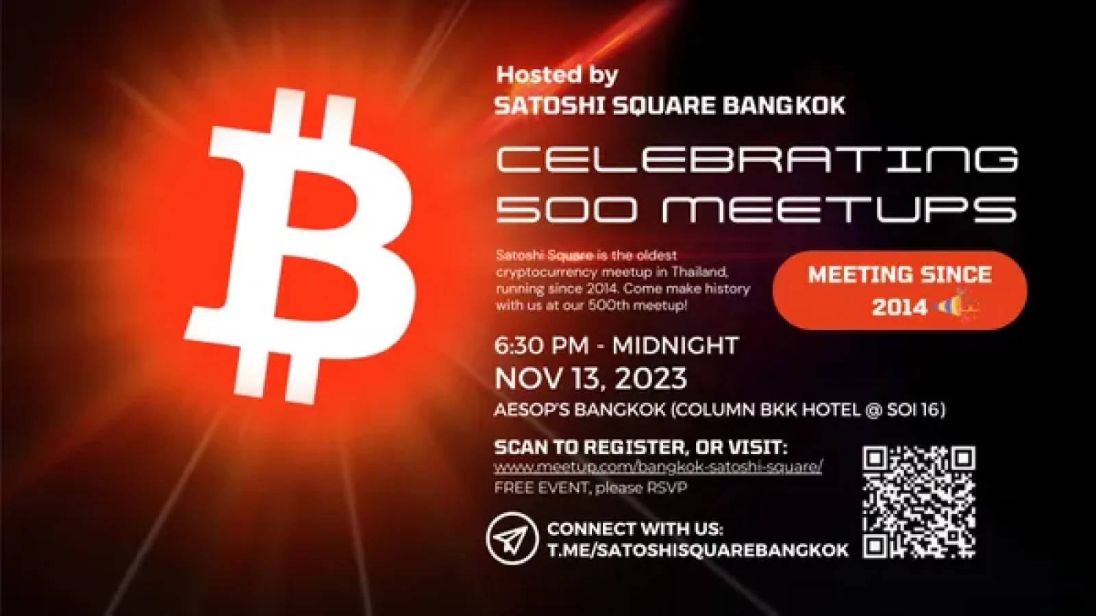 Satoshi Square Monday - 500th meetup!