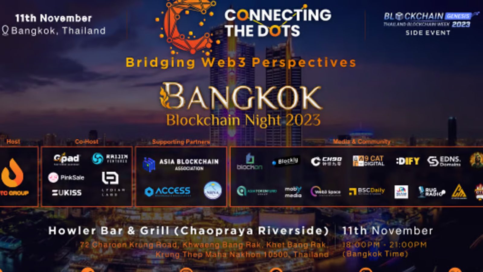 Connecting the Dots - Bridging Web3 Perspectives "Bangkok Blockchain Night" 2023