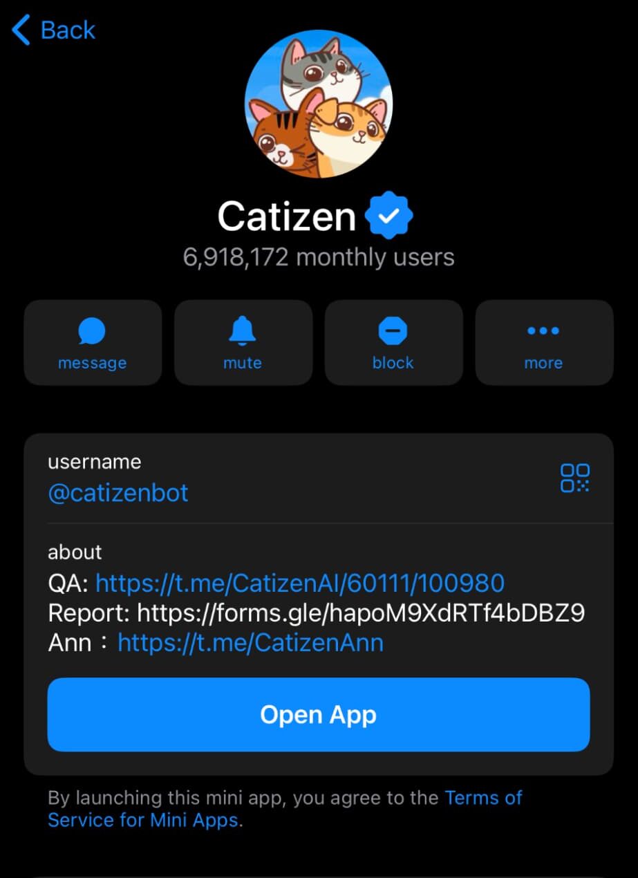 GameFi 加密貨幣 空投 Telegram LINE Catizen