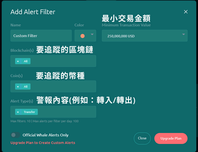 建立巨鯨警報器 / Whale Alerts