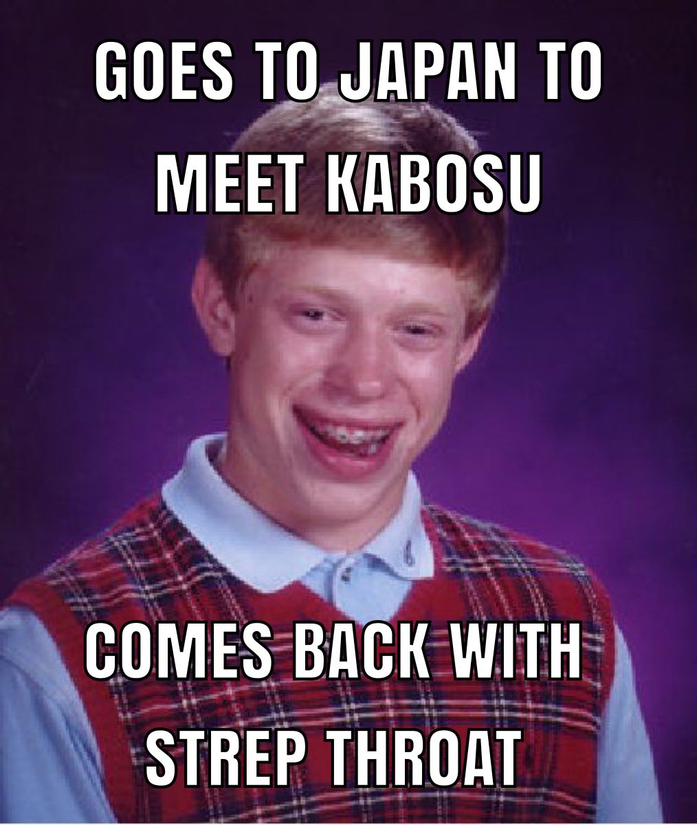 去日本見 KABOSU回來卻喉嚨發炎 連迷因合體都可以切合自己迷因的主題 ( 笑 )
